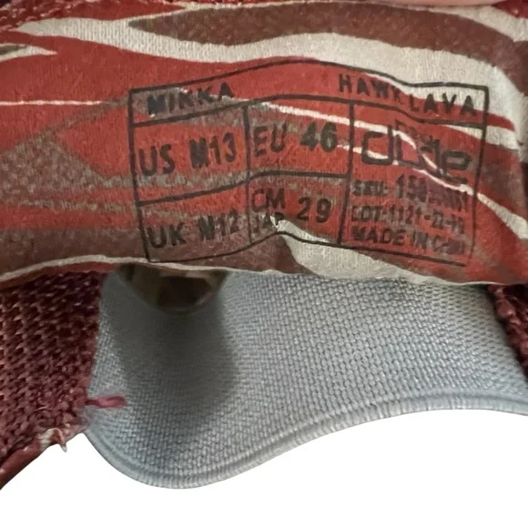 HEYDUDE Men's Mikka Hawk Lava Casual Slip-on Shoes. Size 13 - Picture 11 of 11